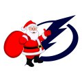 Tampa Bay Lightning Santa Claus Logo decal sticker