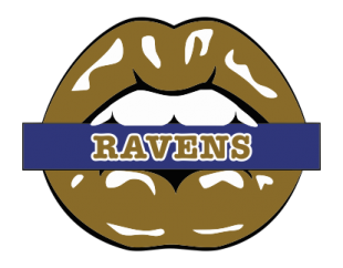 Baltimore Ravens Lips Logo Sticker Heat Transfer