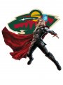 Minnesota Wild Thor Logo Sticker Heat Transfer