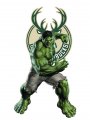 Milwaukee Bucks Hulk Logo Sticker Heat Transfer