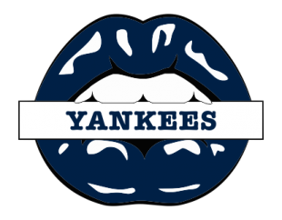 New York Yankees Lips Logo decal sticker