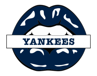 New York Yankees Lips Logo Sticker Heat Transfer