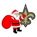 New Orleans Saints Santa Claus Logo Sticker Heat Transfer