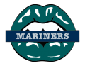 Seattle Mariners Lips Logo Sticker Heat Transfer