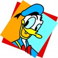 Donald Duck Logo 27 decal sticker