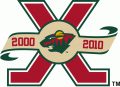 Minnesota Wild 2010 11 Anniversary Logo Sticker Heat Transfer