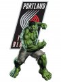 Portland Trail Blazers Hulk Logo decal sticker