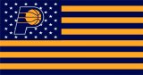 Indiana Pacers Flag001 logo decal sticker