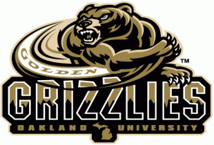 Oakland Golden Grizzlies 2002-2011 Secondary Logo decal sticker