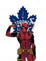 Toronto Maple Leafs Deadpool Logo decal sticker