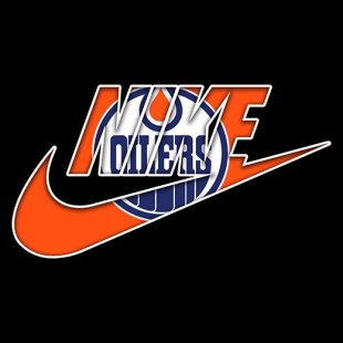 Edmonton Oilers Nike logo decal sticker