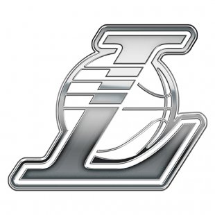 Los Angeles Lakers Silver Logo Sticker Heat Transfer
