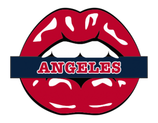 Los Angeles Angels Of Anaheim Lips Logo decal sticker