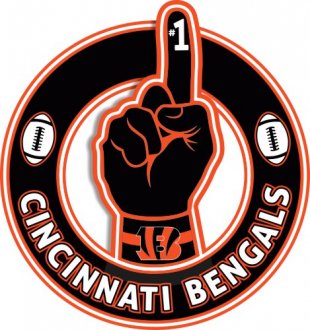 Number One Hand Cincinnati Bengals logo Sticker Heat Transfer