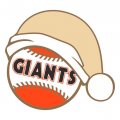 San Francisco Giants Baseball Christmas hat logo decal sticker