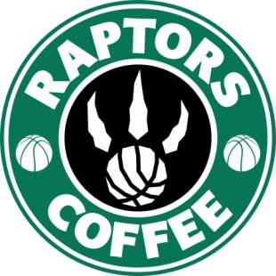Toronto Raptors Starbucks Coffee Logo decal sticker