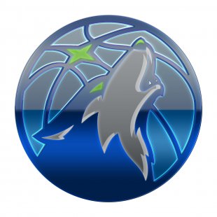 Minnesota Timberwolves Crystal Logo decal sticker