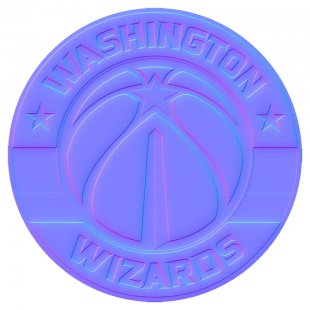 Washington Wizards Colorful Embossed Logo decal sticker