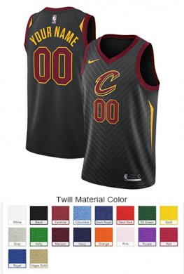 Cleveland Cavaliers Custom Letter and Number Kits for Statement Jersey Material Twill