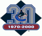Vancouver Canucks 1999 00 Anniversary Logo decal sticker