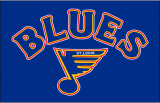 St. Louis Blues 1985 86-1986 87 Jersey Logo Sticker Heat Transfer