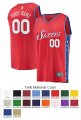 Philadelphia 76ers Custom Letter And Number Kits For Statement Jersey Material Twill