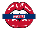 Chicago Cubs Lips Logo Sticker Heat Transfer
