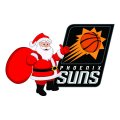 Phoenix Suns Santa Claus Logo Sticker Heat Transfer