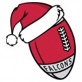 Atlanta Falcons Football Christmas hat logo decal sticker