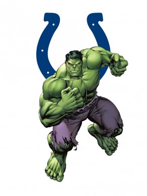 Indianapolis Colts Hulk Logo decal sticker