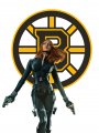 Boston Bruins Black Widow Logo decal sticker