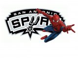 San Antonio Spurs Spider Man Logo decal sticker