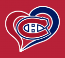 Montreal Canadiens Heart Logo Sticker Heat Transfer