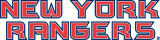 New York Rangers 1996 97-Pres Wordmark Logo 02 decal sticker