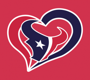 HoustonTexans Heart Logo Sticker Heat Transfer