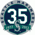 Seattle Mariners 2012 Anniversary Logo Sticker Heat Transfer