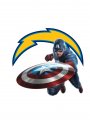 San Diego Chargers Captain America Logo Sticker Heat Transfer