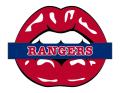 Texas Rangers Lips Logo Sticker Heat Transfer