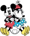 Mickey and Minnie Mouse Logo 03 decal sticker