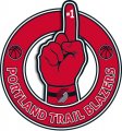 Number One Hand Portland Trail Blazers logo Sticker Heat Transfer