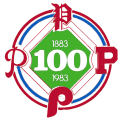 Philadelphia Phillies 1983 Anniversary Logo Sticker Heat Transfer