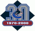 Vancouver Canucks 1999 00 Anniversary Logo Sticker Heat Transfer