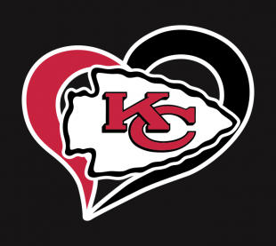Kansas City Chiefs Heart Logo decal sticker