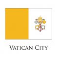 Vatican City flag logo Sticker Heat Transfer