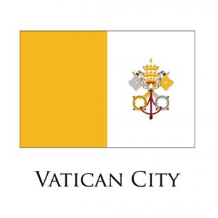 Vatican City flag logo decal sticker