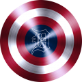 Captain American Shield With Detroit Tigers Logo Sticker Heat Transfer