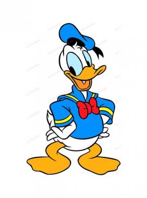 Donald Duck Logo 65 Sticker Heat Transfer