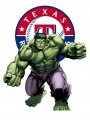 Texas Rangers Hulk Logo Sticker Heat Transfer