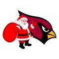 Arizona Cardinals Santa Claus Logo Sticker Heat Transfer