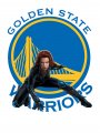 Golden State Warriors Black Widow Logo Sticker Heat Transfer